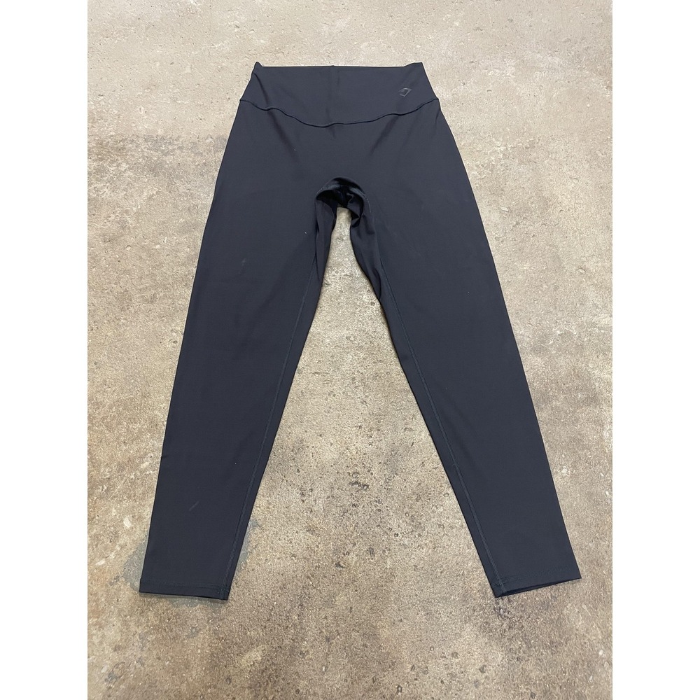 Gymshark Leggings Womens L Black High Rise‎ Ankle Recycled Yoga Athletic Gym